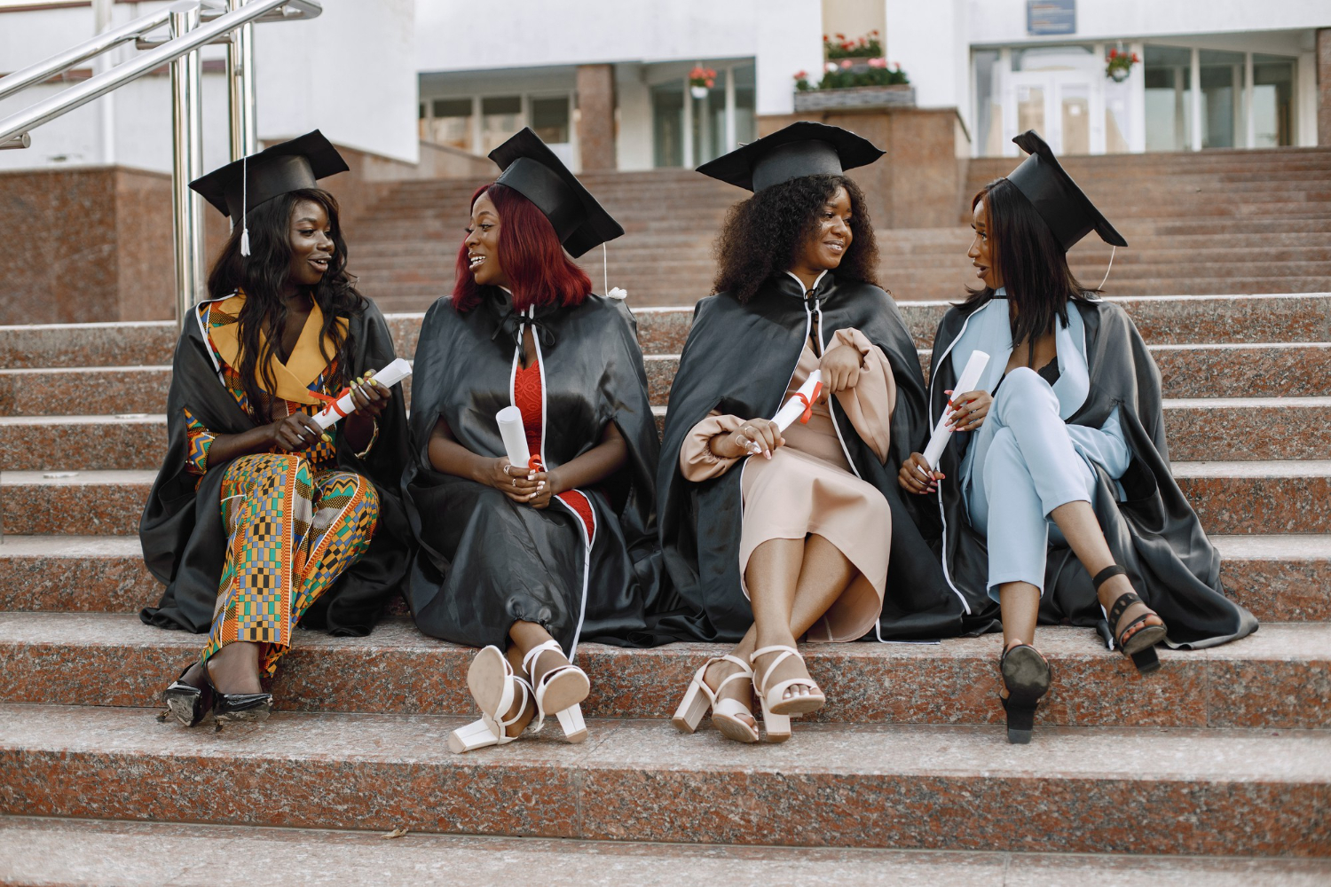 South Sudanese student studying abroad